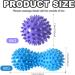 Massage Ball Set - Trigger Point Therapy & Reflexology | Hard Gymnastics Balls for Foot Back Leg & Hand Massage - 2-Pack - Buy Online on GoSupps.com
