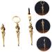 Zerodeko 3pcs Brass Ear Pick Keychain Tools - Handcrafted Micro Mini Spoon Set for Ear Cleaning and Decoration - Unique Gift Idea - Buy Online on GoSupps.com