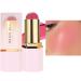 Blush Stick for Cheeks Moisturizing Water Resistant Glow Stick Natural Highlighting and Face for Dry Oily Skin Mixed Cheekbones Eyebrow Lip