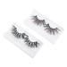 minkissy 2 Pairs Fake Eyelashes Strip Eyelashes Long Fluffy Fake Eye Lashes Artificial Eyelashes Fluffy Volume Lashes Women False Eyelash Sequin Eyelash Supplies Christmas 3d Chemical Fiber