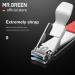 MR.GREEN Compact Foldable Nail Clippers with Key Chain - Portable Fingernail Cutter and Manicure Tool in Red - Buy Online on GoSupps.com