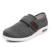 NVBHOF Diabetic Shoes for Man Elderly Arthritis Edema Orthopedic Shoes House Anti Slip Shoes Adjustable Elderly Shoes Wide Comfortable for Swollen Feet Plantar Fasciitis 9 Grey
