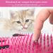 Premium Cat Gloves for Grooming & Care - Silicone Washing Gloves for Cats & Dogs - Fleece Care Brush - Set of 2 Pink - Buy Online on GoSupps.com