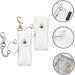 Shop GALPADA 2pcs Lip Gloss & Lip Balm Holder Keychain - Clear Makeup Organizer Bag for Travel & Toiletries - Buy Online on GoSupps.com
