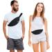 MAXTOP Fanny Pack with Headphone Jack, 3-Zipper Pockets, Adjustable Straps - Black Medium for Men and Women - Buy Online on GoSupps.com