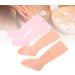 2 Pairs Long Silicone Moisturizing Socks Silicone Pedicure Socks Elastic Spa Pedicure Socks for Dry Cracked Feet Pink and Skin Colour - Buy Online on GoSupps.com