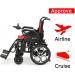 Alton Mobility - ARTEMIS Foldable Lightweight Electric Wheelchairs 265lbs 500W 13Miles - Red - Buy Online on GoSupps.com