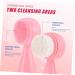 OHPHCALL Silicone Face Brush Hand Scrubber Face Spa Brush Face Cleansing Brush Handheld Face Brush Cleansing Facial Brush Deep Facial Cleaning Brush Silica Gel Portable Accessories Pink 12x4.5cm - Buy Online on GoSupps.com