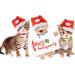3PCS Christmas Breakaway Cat Collars with Bell - Safe & Adjustable Nylon for Kittens - Buy Online on GoSupps.com