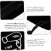 Mikinona 3 Pcs Hair Dryer Storage Bag Hair Straightener Bag Travel Hair Blow Bag Hair Dryer Bag Black Flannel - Buy Online on GoSupps.com