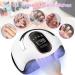 Buy UV LED Nail Lamp 168W - Quick Drying Nail Dryer with 4 Timer Settings & LCD Touch Screen - Compatible with All Gel Types (White - Buy Online on GoSupps.com