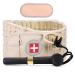 tempsnug Decompression Back Belt Waist Brace Spinal for Lower Back Pain Relief - Lumbar Air Traction Device for Adult  Lumbar Decompression Belt One Size Fits 29-49 Waist Beige