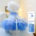 BT Bear Smally Disching Puppy Skirt & Tutu Dress for Small Dogs & Cats - Princess Bow Wedding Outfit (Size L Blue) - Buy Online on GoSupps.com