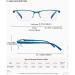 Buy 2-Pcs Magnifying Glasses for Men & Women - Blue Light Blocking Computer Readers 3.5x - Black & Blue | International Shipping Available - Buy Online on GoSupps.com