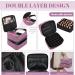 Waterproof Double Layer Nail Polish Storage - Adertos Purple Nylon Organizer for 30 Bottles & Accessories - Buy Online on GoSupps.com