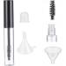 VINTORKY 1 Set Mascara Tube Funnel Empty Eyeliner Tube Eyelash Wand Tube Clear Eyelash Mascara Black Plastic - Buy Online on GoSupps.com