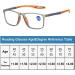 Men's Sports Ultra-Light Anti-Blue Light Glasses | High Definition Presbyopic Cycling Glasses (+1.00 Orange) with Case & Accessories - Buy Online on GoSupps.com