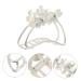 FOMIYES Alloy Flower Clip - Trendy French Barrette Claw Hair Clip for Women - Silver Top Clip 8.5x5x3.5cm - Buy Online on GoSupps.com