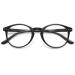Koosufa fashion anti -blue light reading glasses Federscharnier women men round reading aid visual help anti -fatigue glasses 1.0 1.25 1.75 2.25 2.75 3.5 4.0 1x matt black 0.0 x