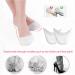 Silicone Toe Caps 2 Pairs - Breathable Ballet Pointe Pads for Dancing & Running - White - Buy Online on GoSupps.com