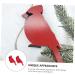 LIFKICH 2pcs Ornaments Woodpecker Garden Ornament Wood Craft Bird Adornment Scene Adornment Hanging Bird Pendant Birds Crafts Tree Home Bird Decor Home Decor Wooden House Red Christmas - Buy Online on GoSupps.com