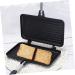 OUNONA Sandwich Pan Waffle Maker Flip Skillet Pan Steak Cake Baking Pans Sandwich Press Grill Comales para Tortillas Induction Frying Pan Flat Aluminum Egg Electric Frying Pan - Buy Online on GoSupps.com