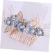 FRCOLOR 1 Set of 4 Comb Insert Rhinestone Headdress Hair Accessories with Flowers Floral Hair Accessories Comb for Touping Hair Bridal Wedding Hair Comb Set Rhinestones Child - Buy Online on GoSupps.com