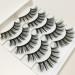 Leenchi 3D False Eyelashes - 5 Pairs Natural Look Faux Mink Lashes | Handmade and Reusable | Soft Fluffy Wispy Long Lashes | Light Volume Dramatic Effect - Buy Online on GoSupps.com