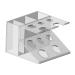 Kowaku razor holder electrical toothbrush holder multifunctional bathroom organizer worktop for comb dormitory transparent