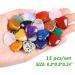 Kenntsh 15 Piece Natural Love Stone Quartz Clear Quartz Eye Heart Set Palm Thumb Gemstones Meditation 0.8 Inch - Buy Online on GoSupps.com