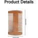 Men's Sandalwood Beard Comb - Anti-Static Moustache & Labour Comb - Buy Online on GoSupps.com