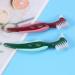 Bycuff Premium Hard Prosthesis Brush Set 2-Piece Multi-Layered Bristles & Portable Double-Sided Cleaning Toothbrush for Dentures - Buy Online on GoSupps.com