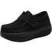Womens Platform Loafers Mary Jane Shoes - Black, Size 6.5 - Buy Online on GoSupps.com