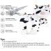 JOYRAVO 2-in-1 Kids Travel Pillow - Adorable Milk Cow Plushie Converts to U-Shaped Neck Pillow for Ultimate Comfort on Airplanes, Trains, and Buses - Buy Online on GoSupps.com