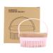 AEIOU Body Brush  Bamboo Back Scrubber for Show  Soft Brush with Loop Handle  Cellulite Treatment  Lymphatic Drainage(Pink)