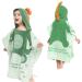 Supgomax hood bathing poncho child poncho towel baby hoods beach towels cartoon absorbent children beach towel child bath towel with hood for beach swimming shower green dinosaurs