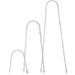Replacement Purse Chain Strap Flat Chains Iron Bag Chains Shoulder Straps Purse Link Chains, with Metal Slide Hook Buckles for DIY Handbags Crafts, 47.2 Inch 31.5 Inch 15.7 Inch (Silver,Classic Style) Silver Classic Style