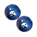 Fomiyes 1 set of health massage handball depth massage meditation balls Chinese practice stress balls Small baoding chinese handballs adjust manual fitness cloisonn aemille