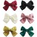 scicent Large Hair Bows Hair Barrettes Silky Satin Ribbon French Bowknot Hair Clips For Thick And Fine Hair Accessories For Women Girls Yellow - 9905 - Buy Online on GoSupps.com