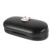 Solustre 1 Set-Box portable glasses organizer Contact lens box holder contact lens tank glasses case sunglasses glasses case for several glasses travel double glass crown as shown 16x7cm