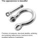 Enenes 4 PCS 1/4 Inch 6mm Screw Pin Stainless Steel Anchor Shackle 304 Stainless Steel Bow Shape Anchor Shackle for Traction Steel Wire to Lifting Sailing Bracelet Anchor Chain - Buy Online on GoSupps.com