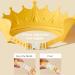 Baby Shower Cap Shield - Adjustable Visor Hat for Kids, Cute Crown Shape - Yellow | 0-9 Years Old Children - Buy Online on GoSupps.com
