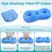 Piercing Pillow for Side Sleepers | Ear Protection & Pain Relief | CNH Ear Hole Pillow - Comfort Donut Pillow for Head & Ear | Perfect for Side Sleeping - Blue - Buy Online on GoSupps.com