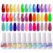 Clou Beaute 8ml 20Pcs Fruit Bubbles Collection Gel Nail Polish Set Neon Pink Orange Purple Pink 20 Colors Soak Off UV LED Nail Gel Polish Art Varnish Gift Box Set Pack S20-02…