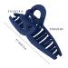 Premium Navy Blue Hair Clips - Slipproof Acetate Strong Claws for Women & Girls | Perfect for Makeup & Cooking - Buy Online on GoSupps.com