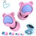 Kids Ear Plugs 2 Pairs(6-12 yrs) Earplugs for Children or Adult with Small Ear Canals Reusable Silicone Noise Canceling Ear Plugs for Concerts/Flying/Study/Noise Sensitivity/Anxiety(Pink+Blue)