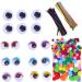 Lurrose 2100 Pcs Diy Twist Stick Glue Eyes Fur Ball Set Stuffed Toy Diy Toys Toddler Cleaners Craft Assorted Colorx3pcs 30X0.5CMx3pcs - Buy Online on GoSupps.com