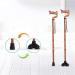Canes Cane Elderly Crutches Solid Wood Walking Stick Anti Skid Walker Bend 7" Handle Length 88 cm Can Be Truncated As Needed Warm as Ever - Buy Online on GoSupps.com