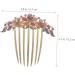 Angoily Opal Comb Wedding Hair Accessories for Brides Tooth Comb Hairbrushes for Woman Comb Wide Tooth Comb Hair Clip Hair Comb for Women Fine Tooth Alloy Small Comb Purple Metal - Buy Online on GoSupps.com
