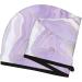 Hair Towel Wrap - Quick-Dry Hair Turban with Button | Lavender Glitter Stripes | Perfect for Home & Travel - Buy Online on GoSupps.com